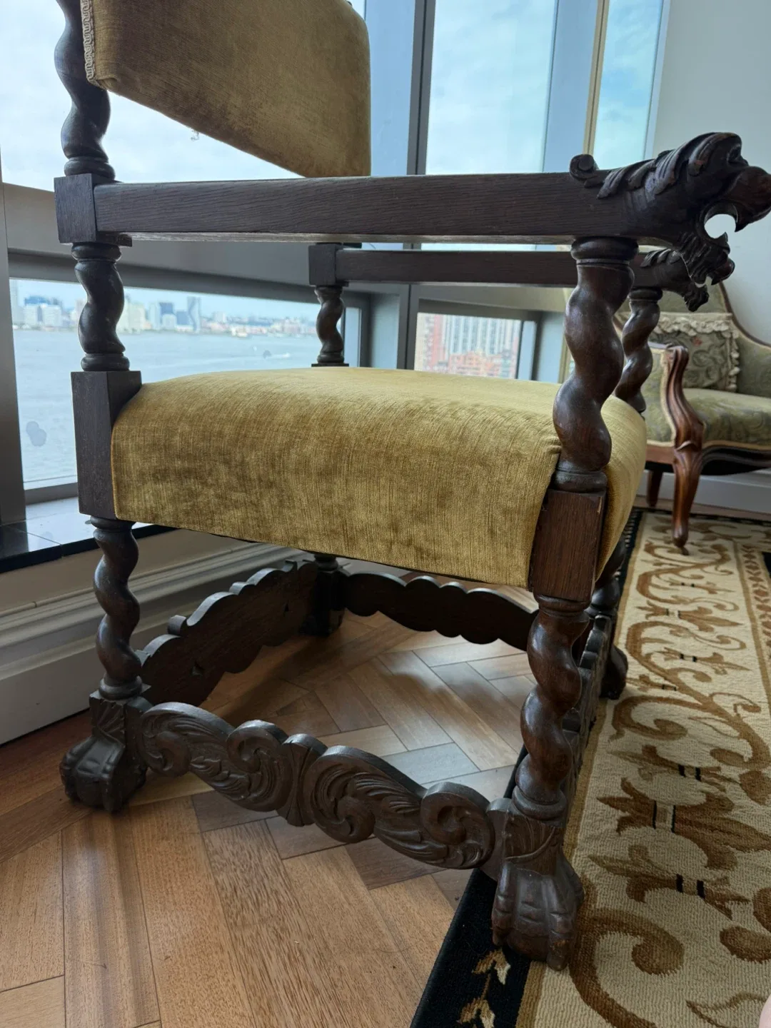 Antique Carved Armchair - Unique Design image indicator(2)