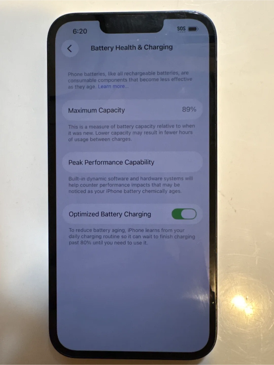 iPhone 13 - 89% Battery Health