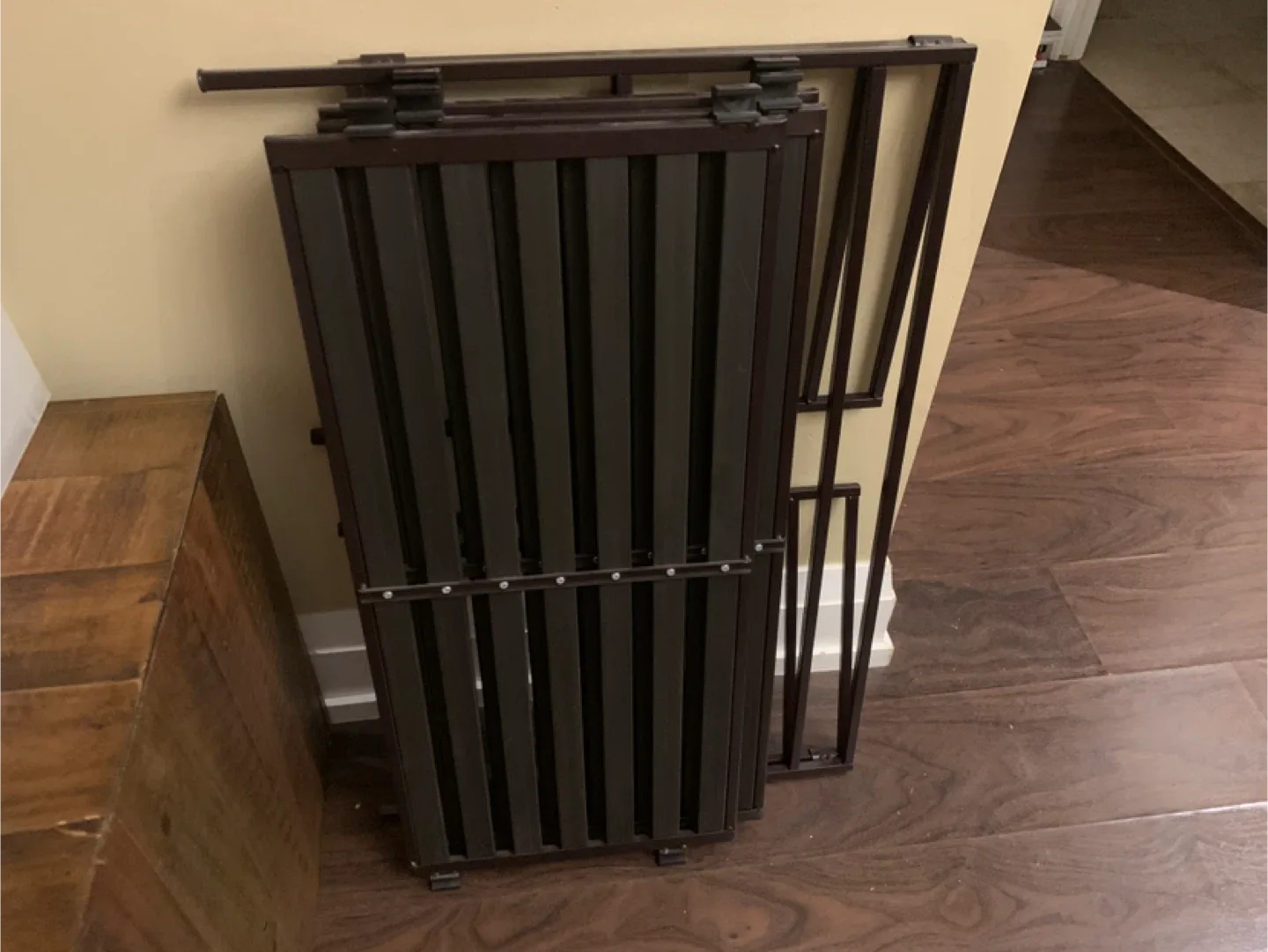 Brown Metal Shoe Rack - Foldable image indicator(3)