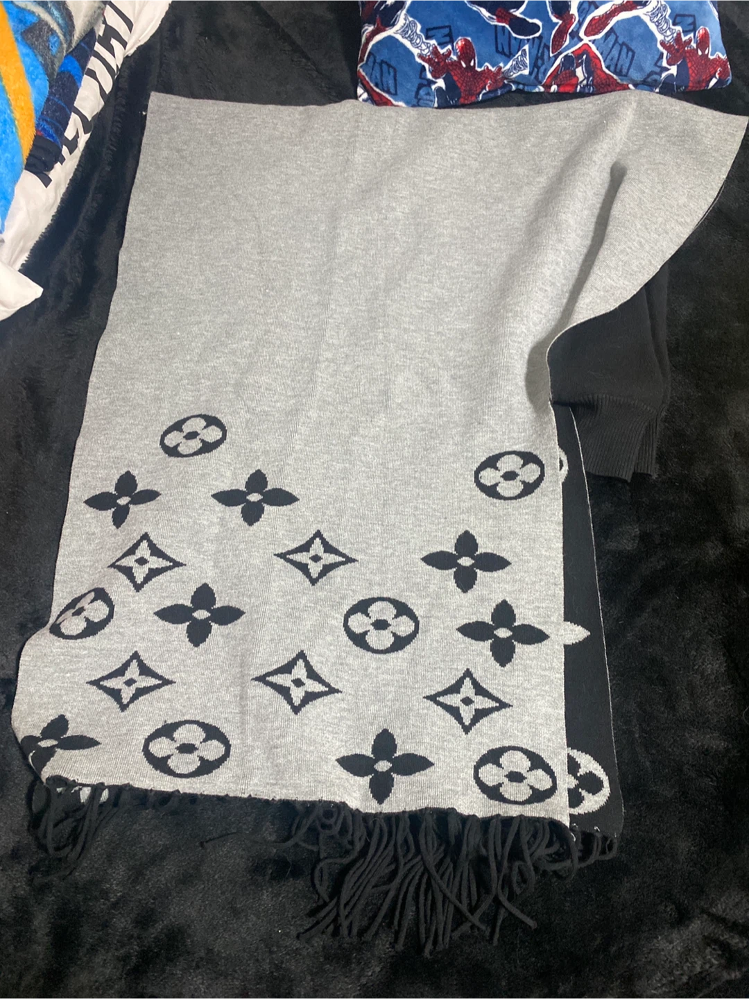 Inspired Grey & Black Scarf - photo 2