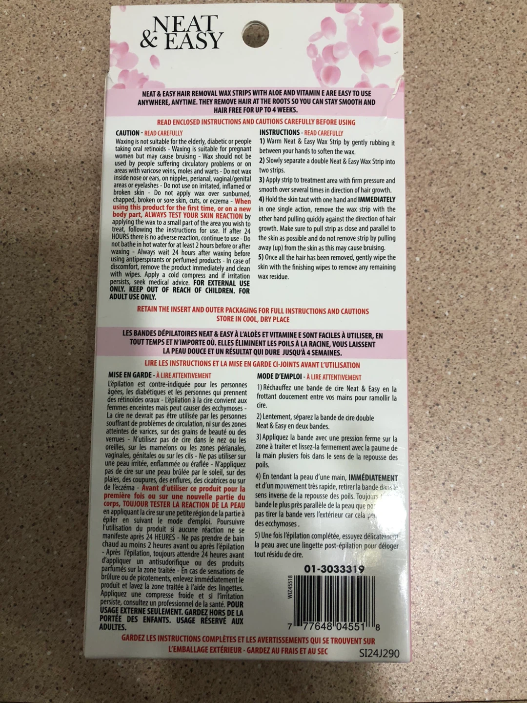 Neat & Easy Hair Removal Wax Strips - photo 2