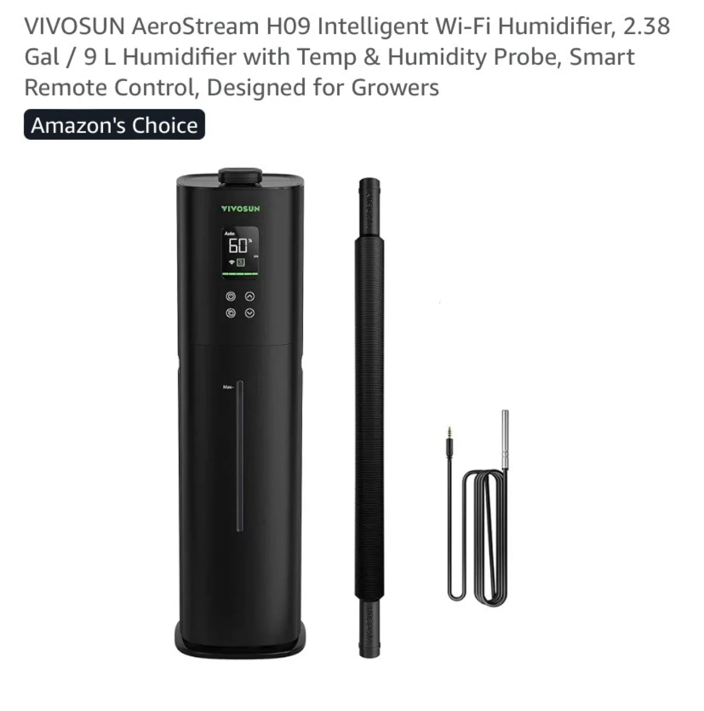 New VIVOSUN AeroStream H09 Intelligent Wi-Fi Humidifier 9L