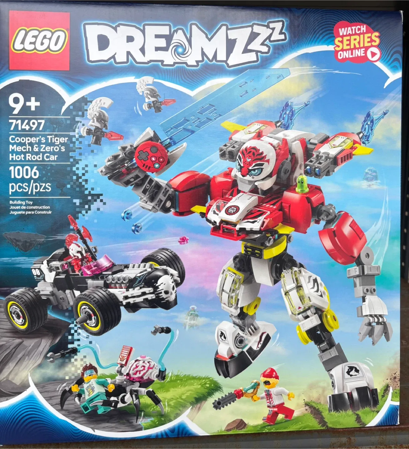 Lego Dreamzzz Cooper’s Tiger Mech & Zero’s Hot Rod Car 71497