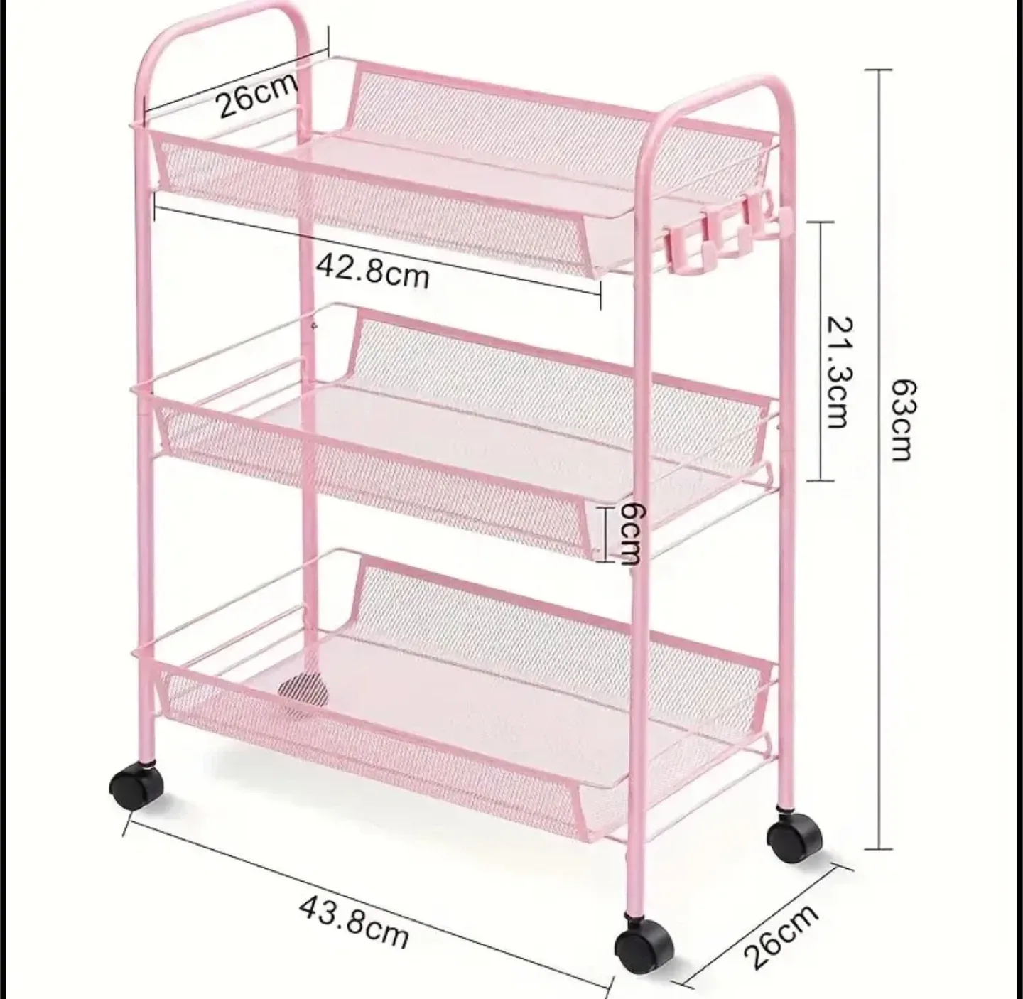 3 layers Rolling Utility Cart - BRAND NEW IN BOX image indicator(6)