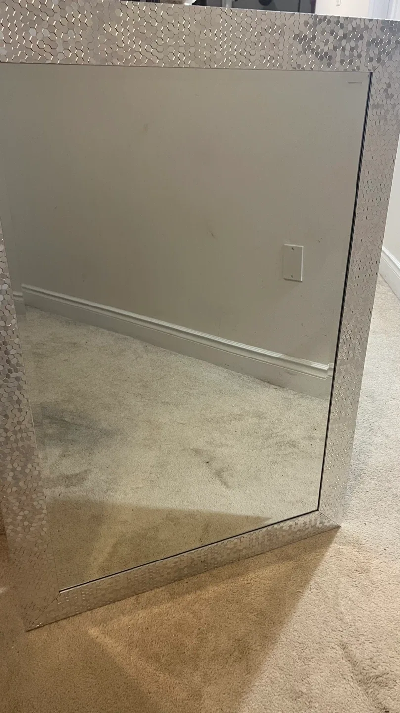 Silver Framed Wall Mirror