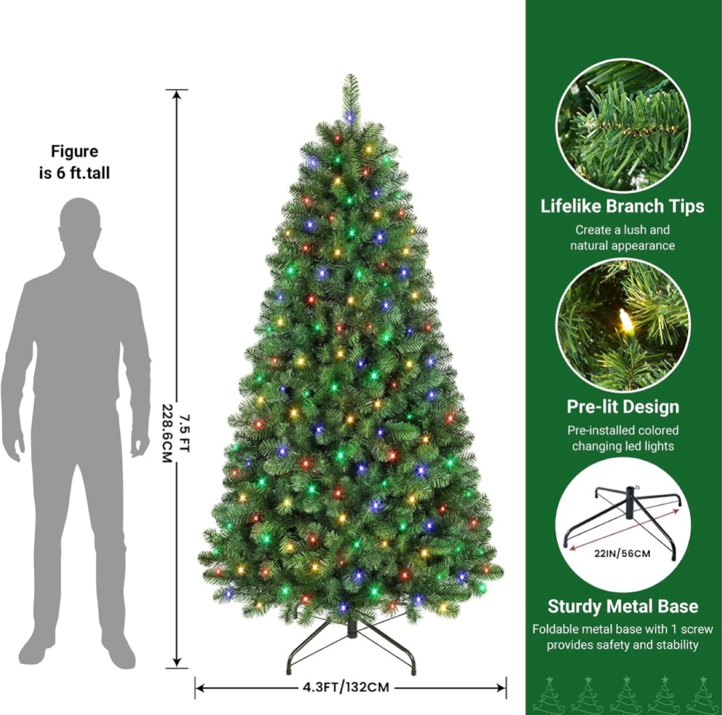 Pre-lit Christmas Tree - 7.5’ - photo 3