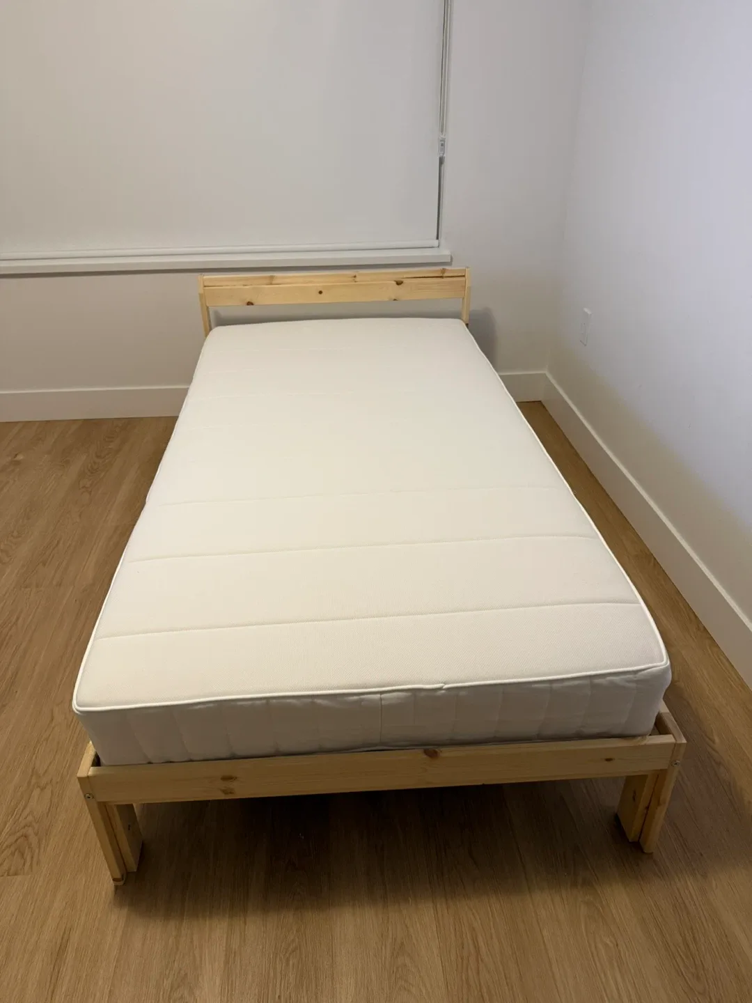 IKEA Vesteroy Twin Mattress & Bed Frame