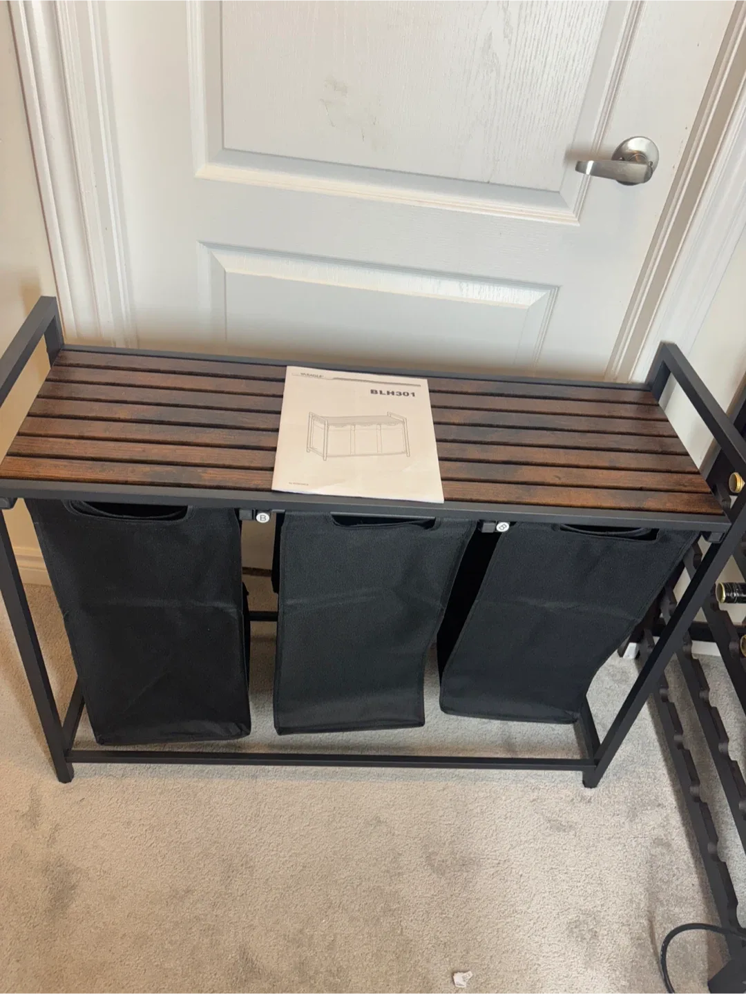 Laundry Hamper Sorter with 3 Pull-Out and Removable Bags image indicator(3)