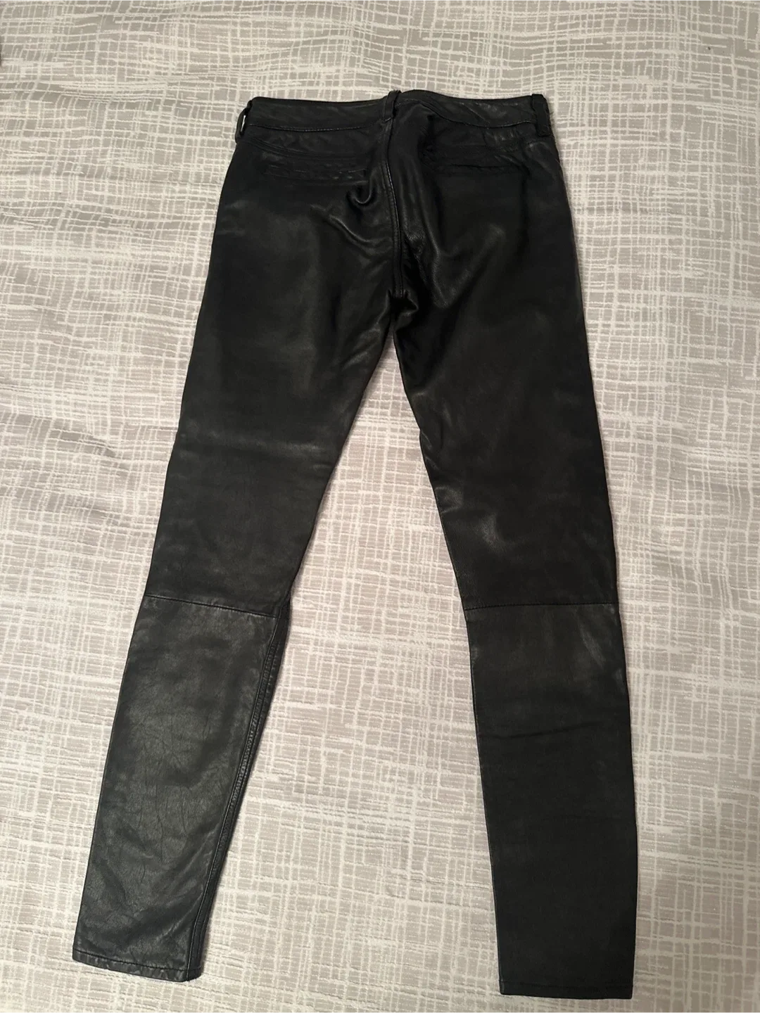 AllSaints Black Leather Pants image indicator(3)