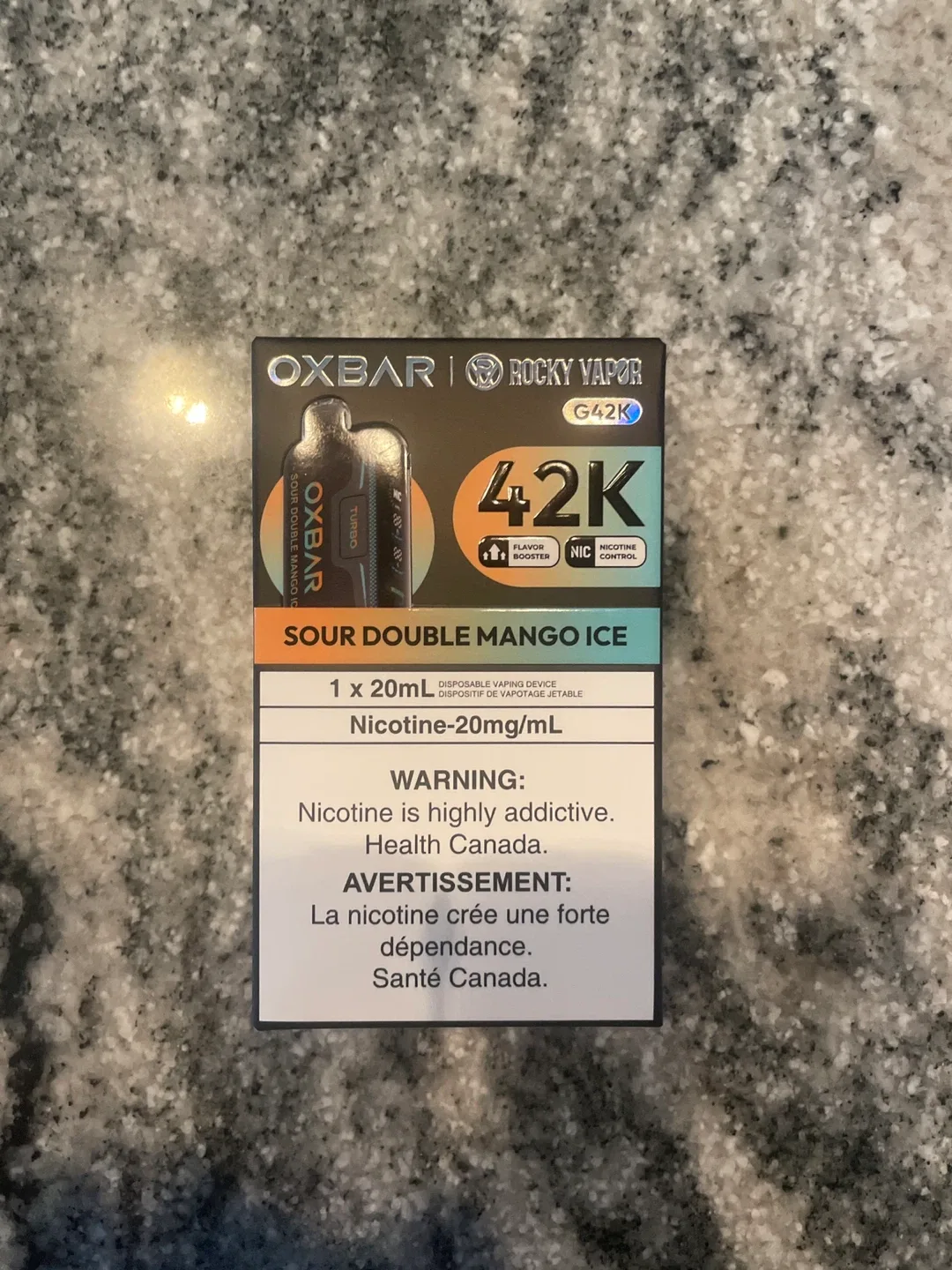 OXBAR Rocky Vapor Sour Double Mango Ice