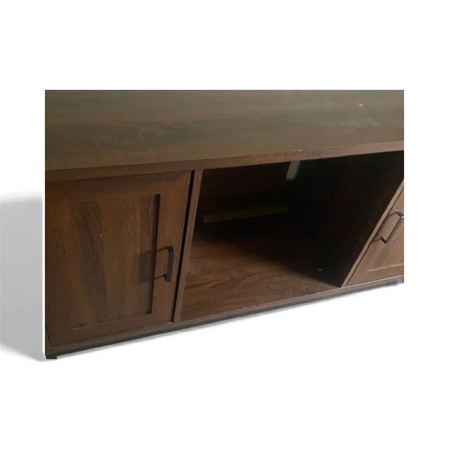 Brown Wood TV Stand