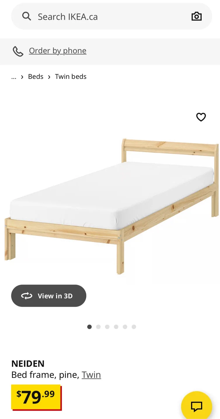 IKEA Vesteroy Twin Mattress & Bed Frame image indicator(5)