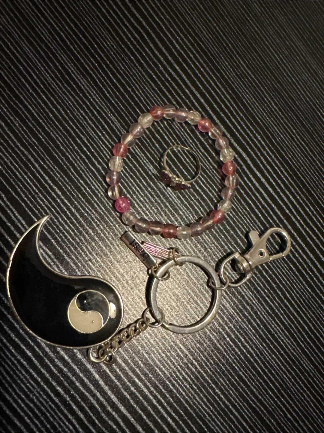 Assorted Bracelet, Ring, and Keychain Set