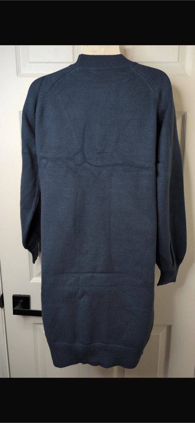 NEW! Blue Sweater Dress - Size L - photo 3