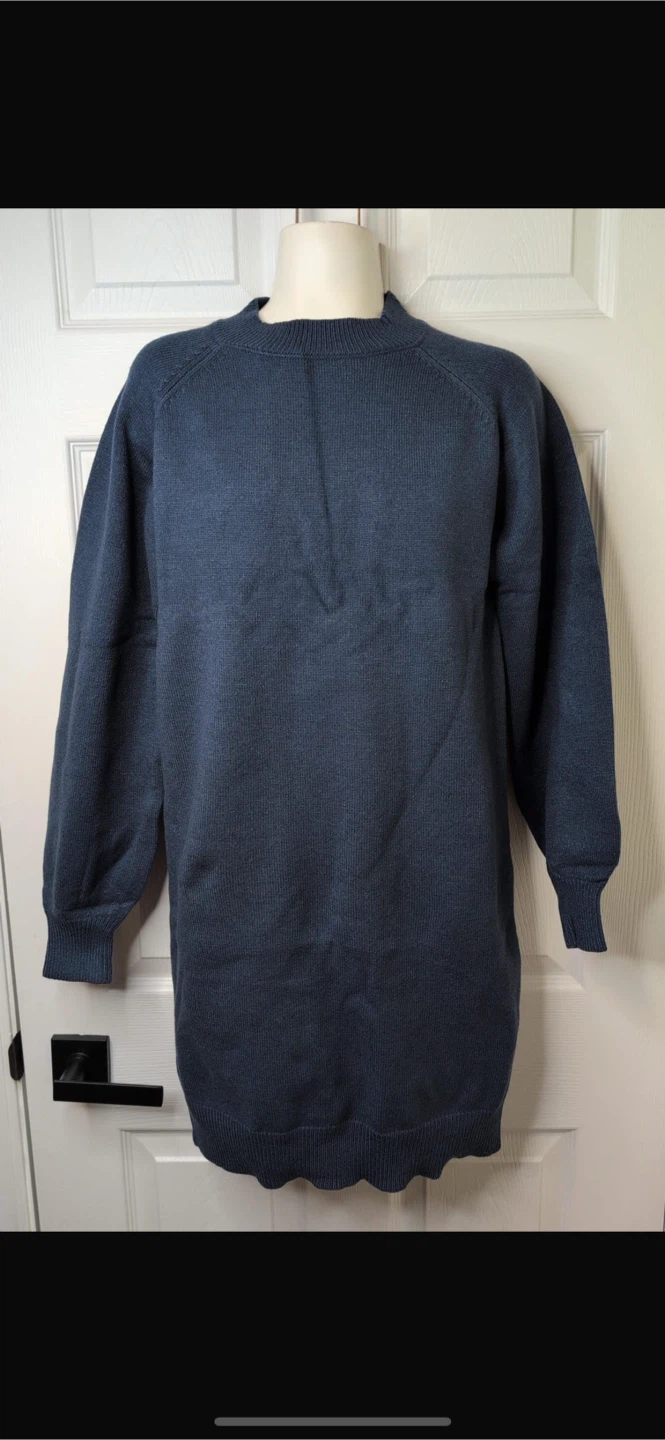 NEW! Blue Sweater Dress - Size L - photo 2
