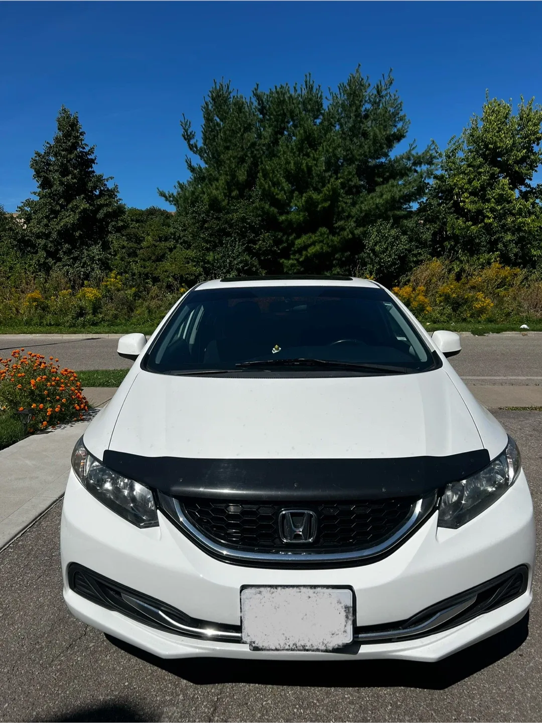 White Honda Civic Sedan