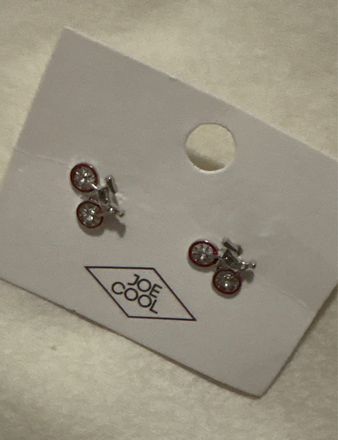 Joe Cool Bicycle Earrings