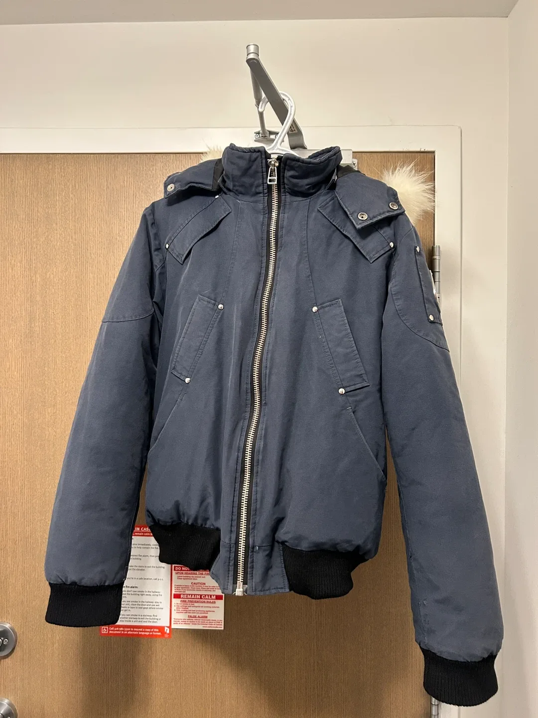 Moose Knuckles Bomber Jacket - Size medium