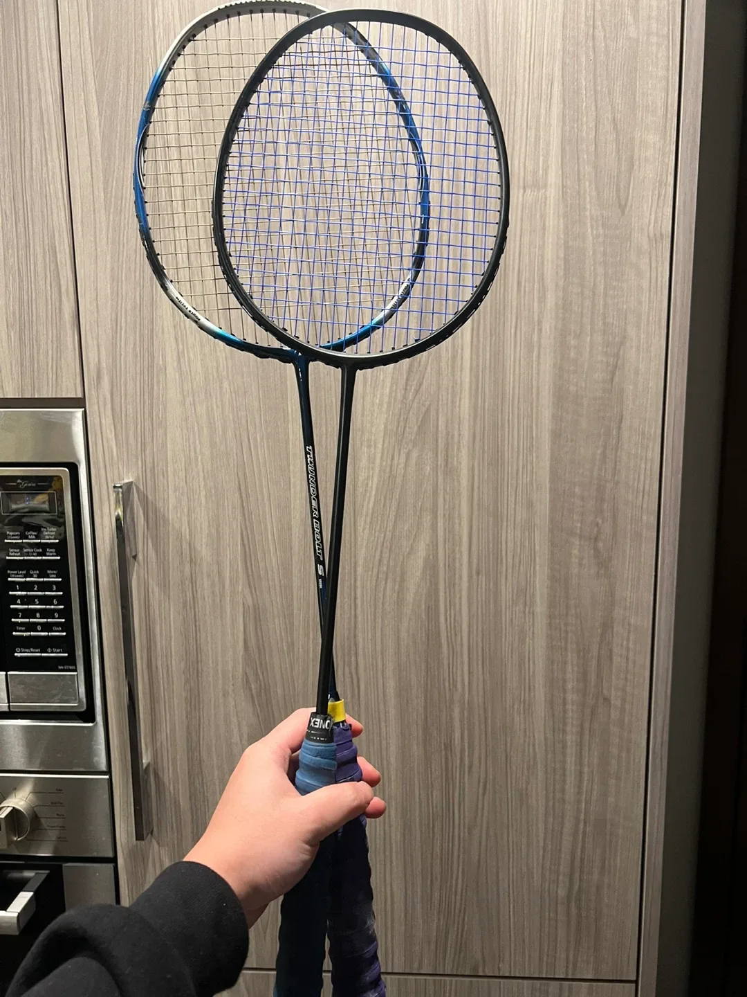 Badminton Racquets , Shuttlecocks, and shoes size 9