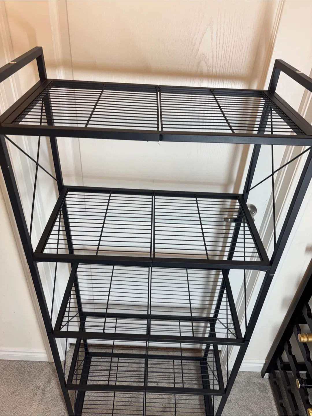 Black Metal 5-Tier Shelf image indicator(3)