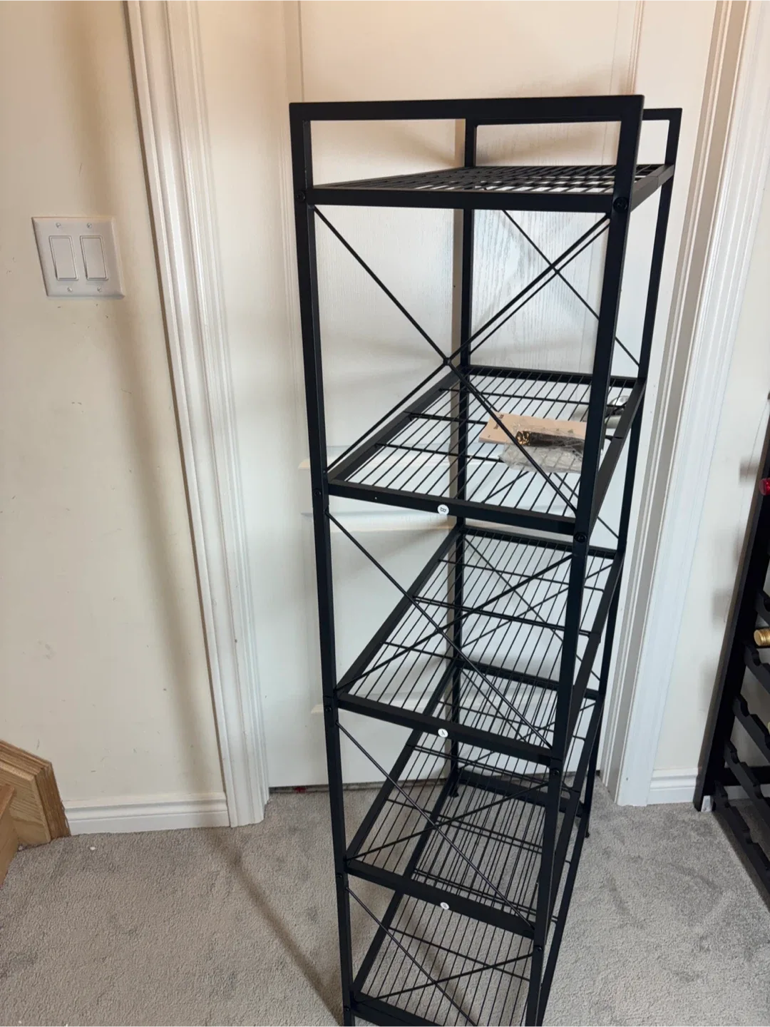 Black Metal 5-Tier Shelf image indicator(4)