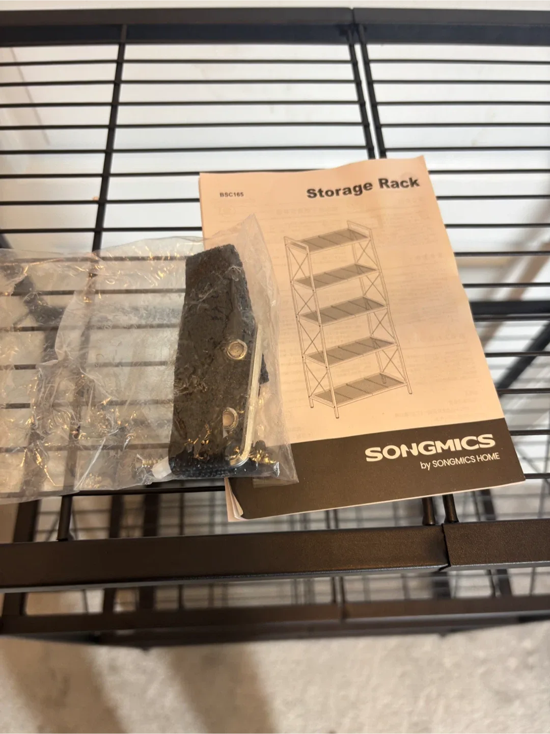 Black Metal 5-Tier Shelf image indicator(9)