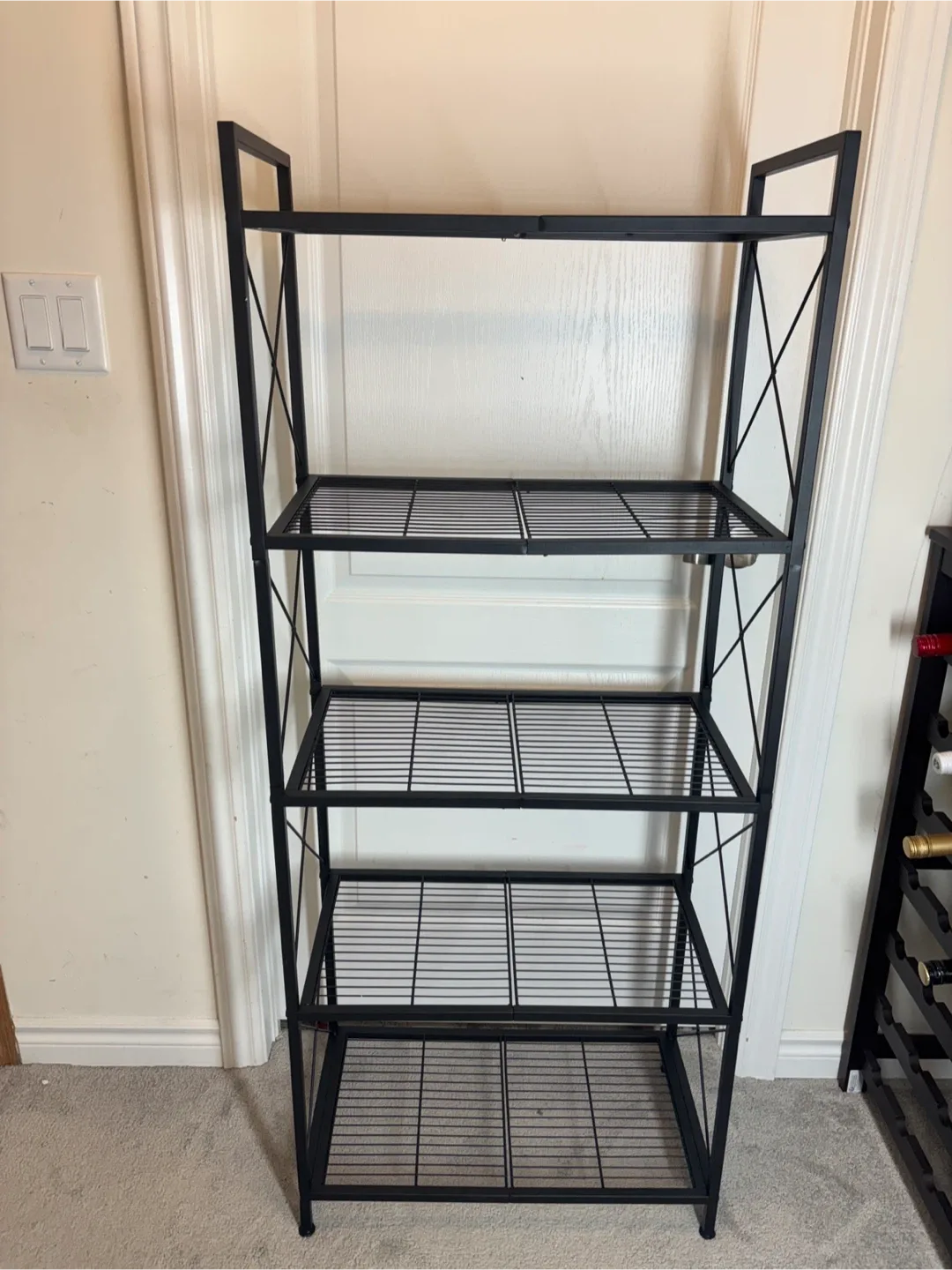 Black Metal 5-Tier Shelf image indicator(7)