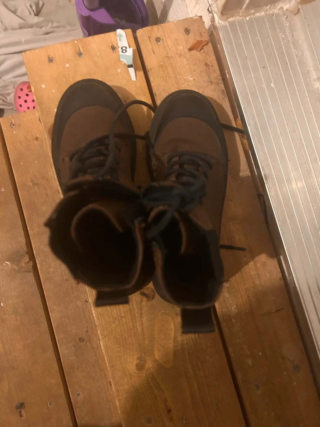 Zara Brown Ankle Boots - Size 33 EU