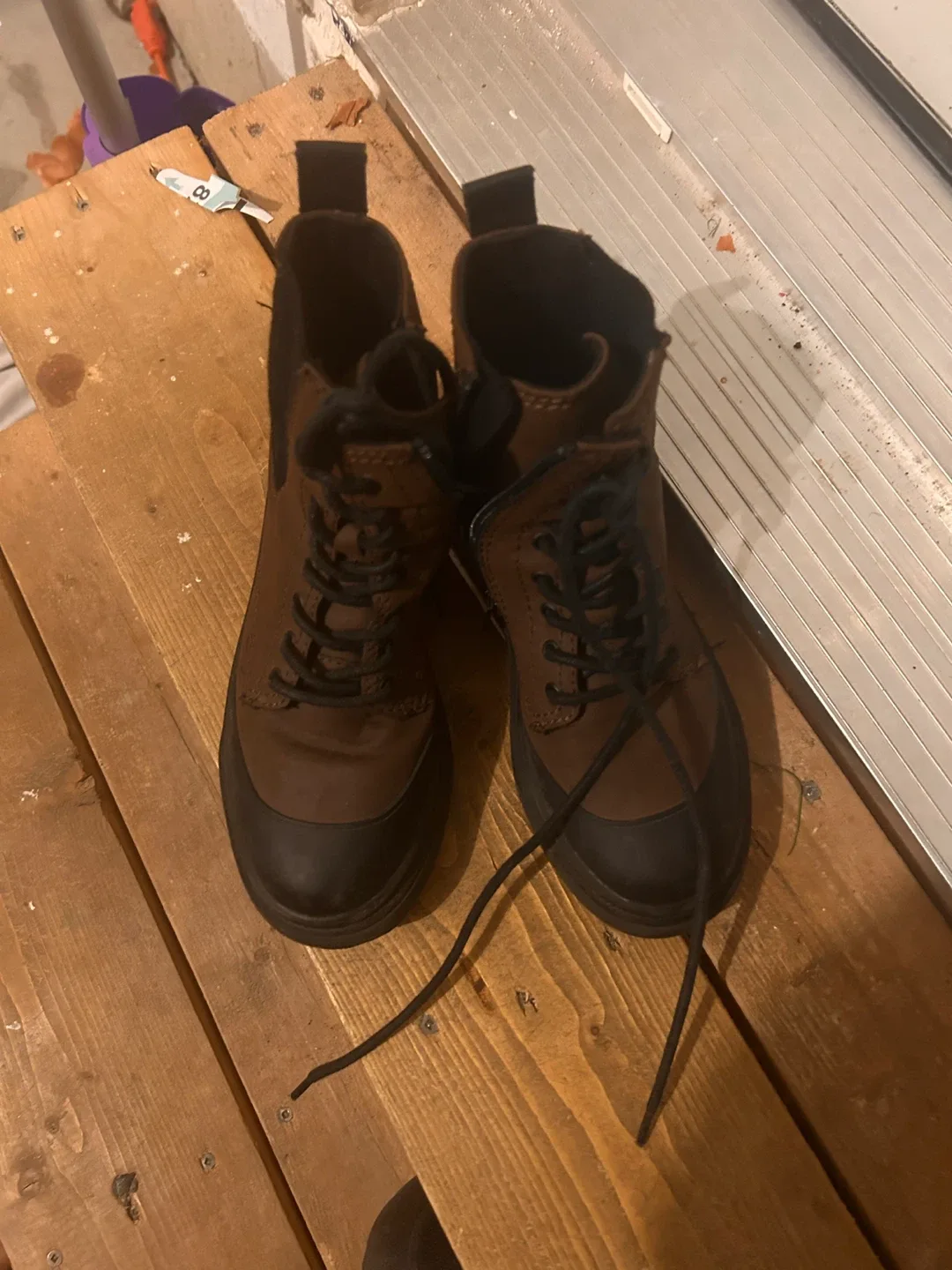 Zara Brown Ankle Boots - Size 33 EU image indicator(2)