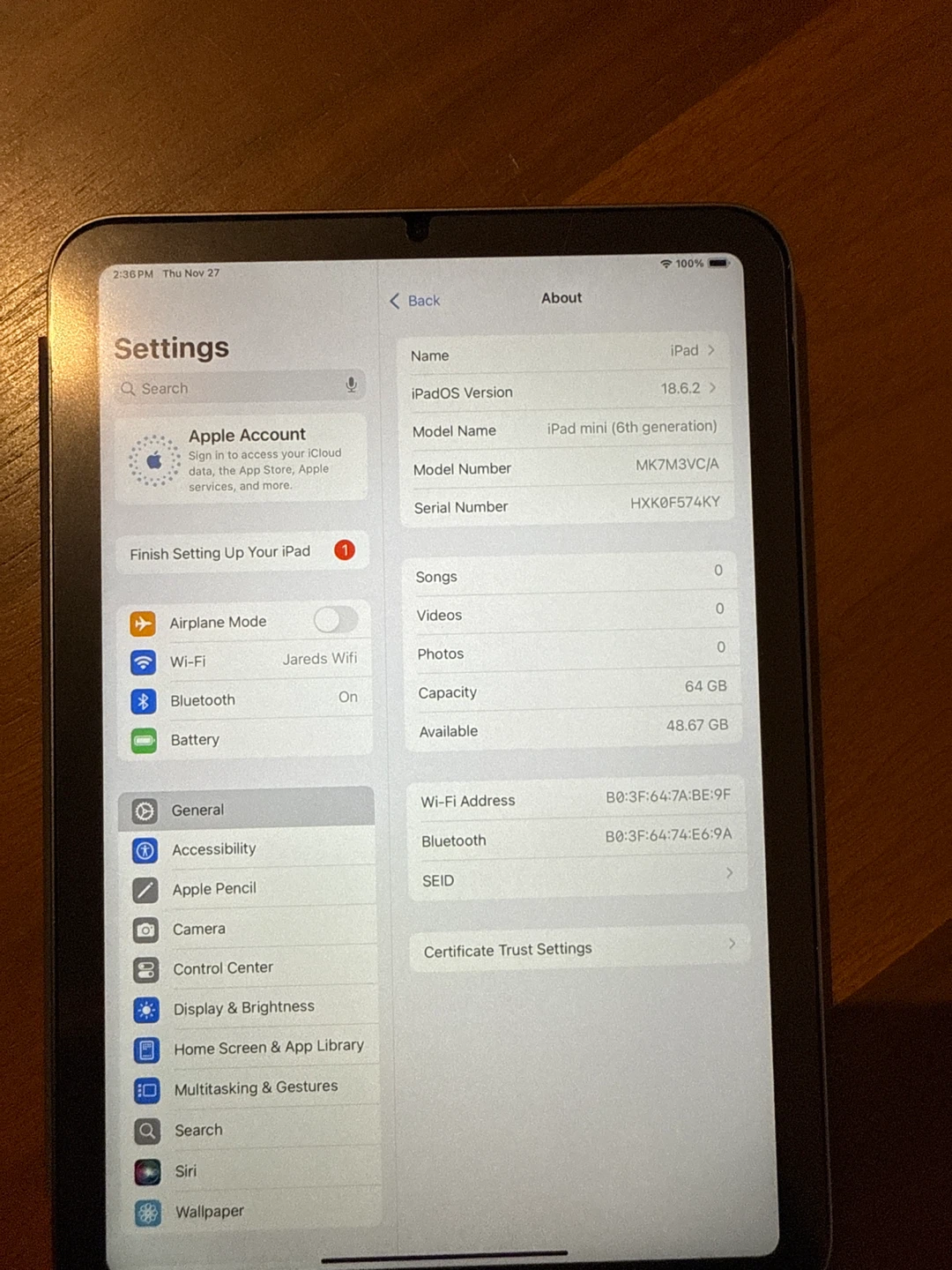 Apple iPad Mini 6, 64gb - Like New! - photo 3
