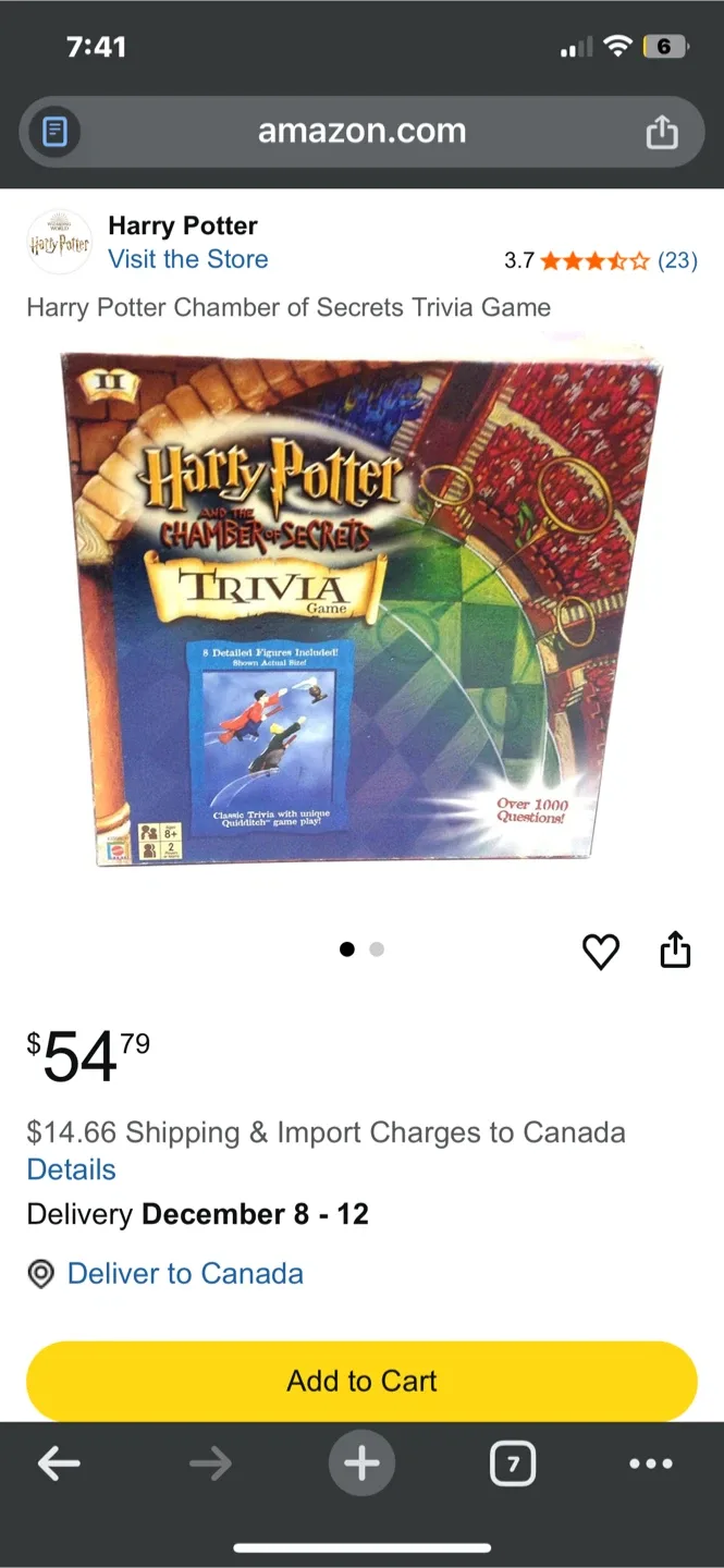 Harry Potter Chamber of Secrets Trivia Game image indicator(7)