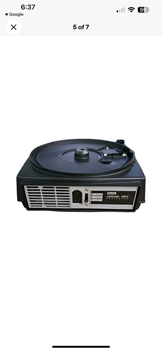 Kodak Carousel 650H Projector & Mansfield 8mm Editor