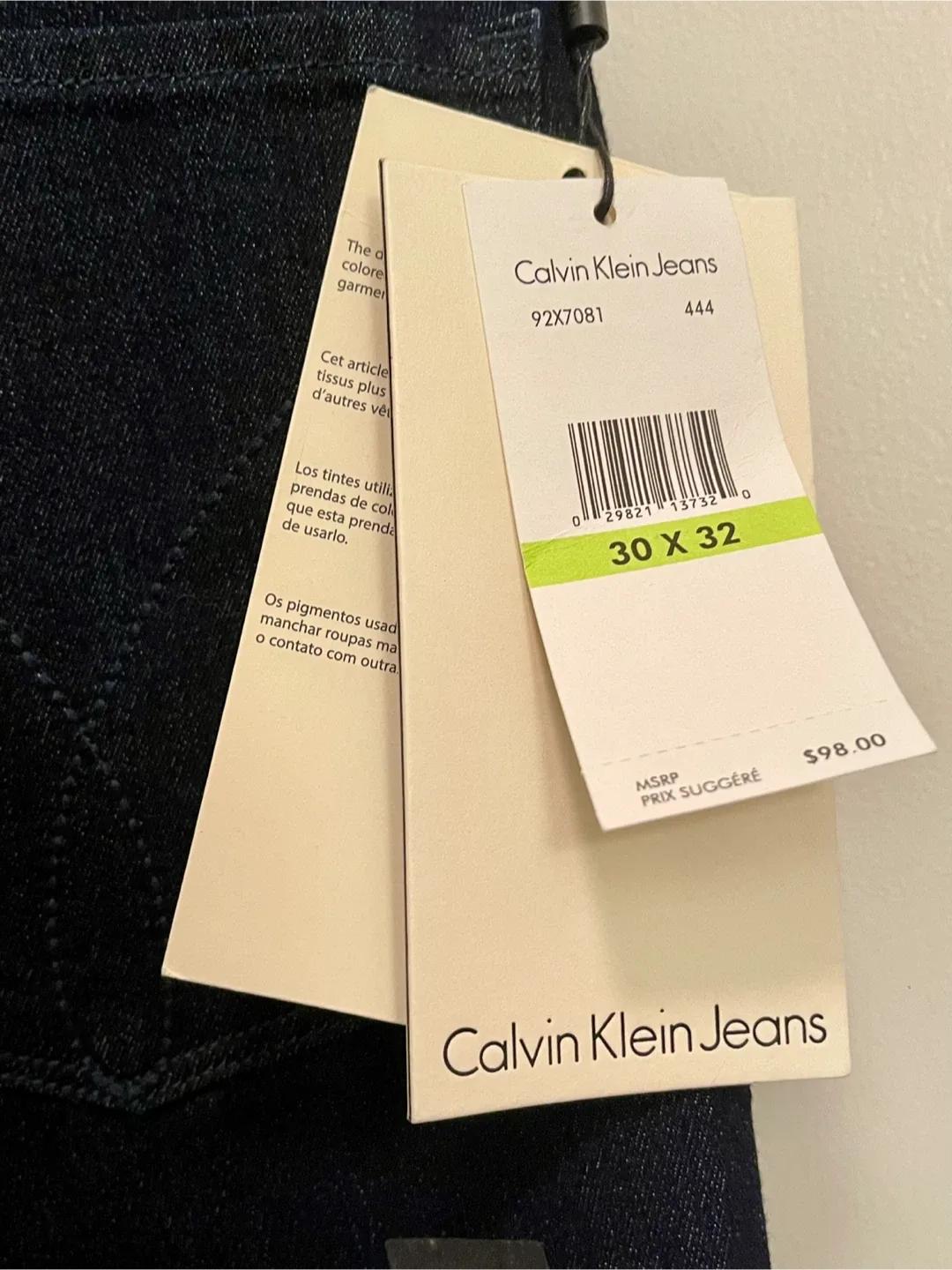 New Calvin Klein Jeans, Size 30x32 image indicator(5)