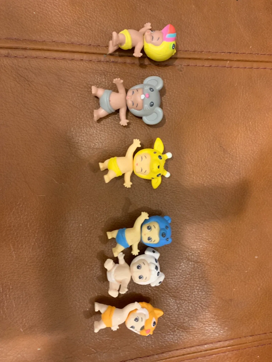 6 x kewpie Baby Animal Figures set