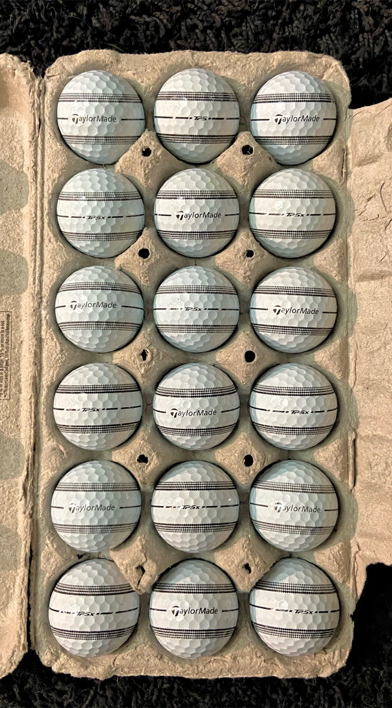 18 Taylormade TP5x Stripe Golf Balls - photo 2