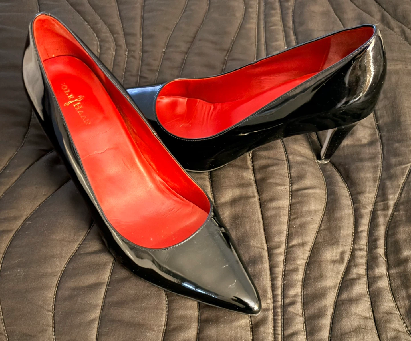 Cole Haan Black Patent Leather Pumps - Size 8 - photo 2