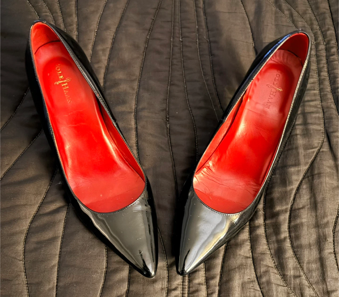 Cole Haan Black Patent Leather Pumps - Size 8