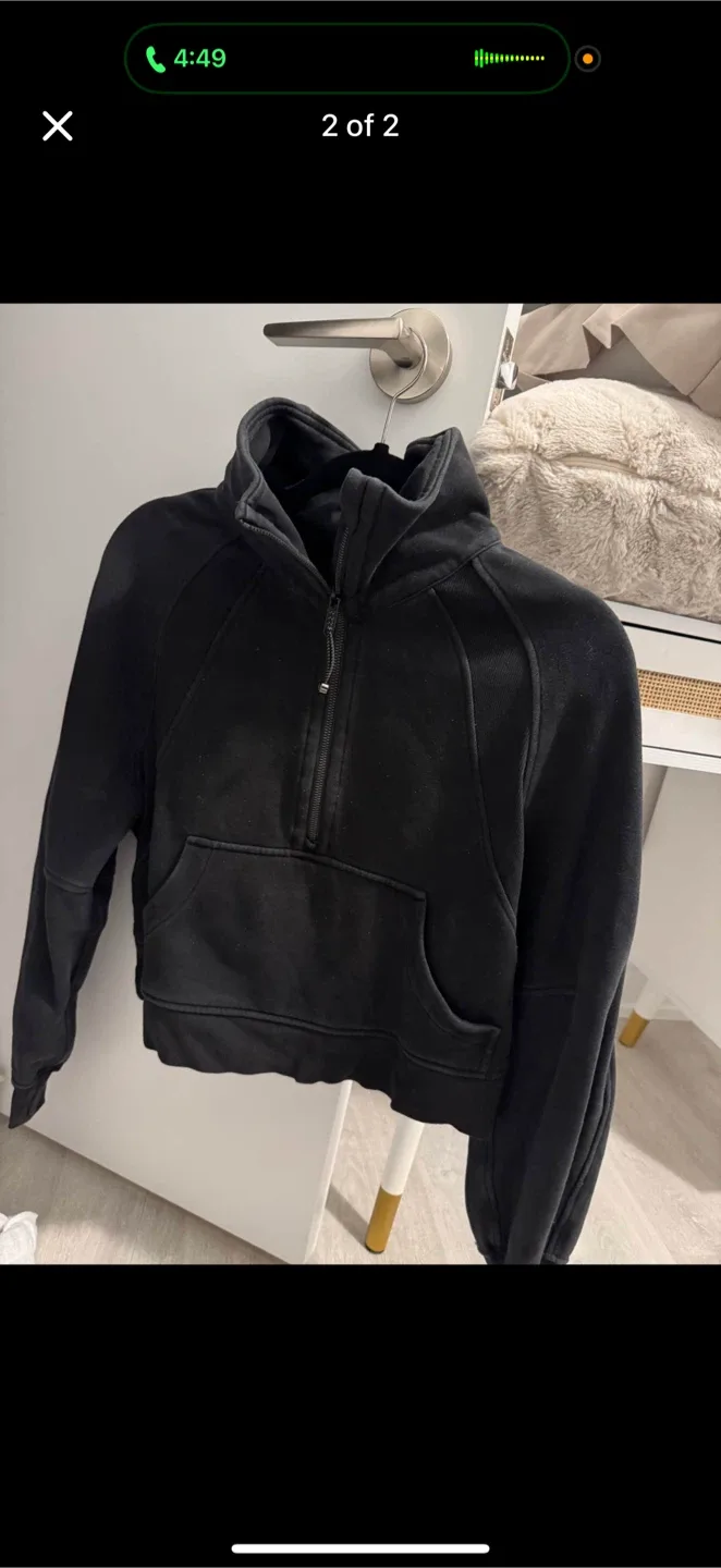 Lululemon Black Half-Zip Pullover image indicator(2)