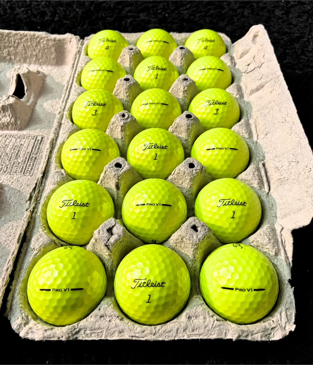 18 Titleist ProV1 Yellow 2025 Edition Golf Balls