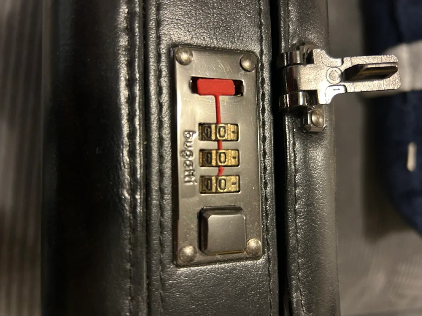 Bugatti Black Attache Case image indicator(3)