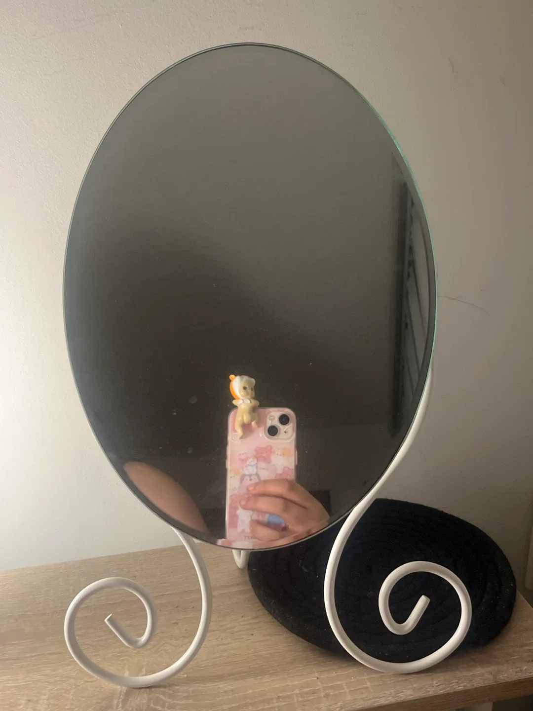 IKEA MYLLRA Mirror with White Stand