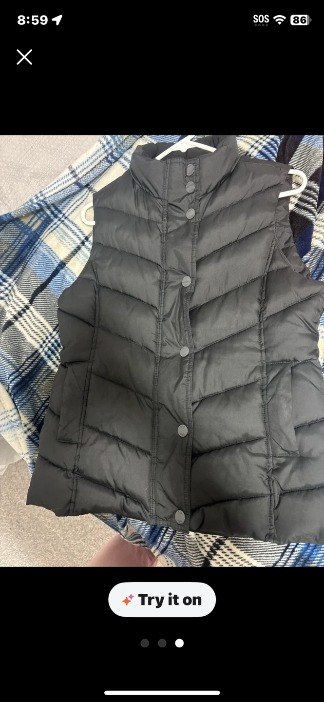 Gap Black Puffer Vest - Size M - photo 2