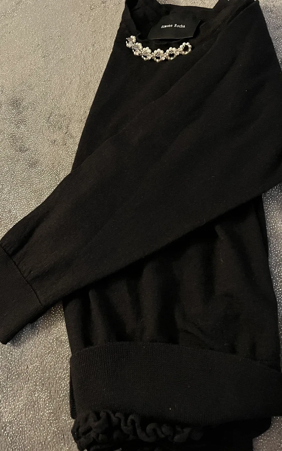 Simone Rocha Black Wool/Silk Blend Top image indicator(4)