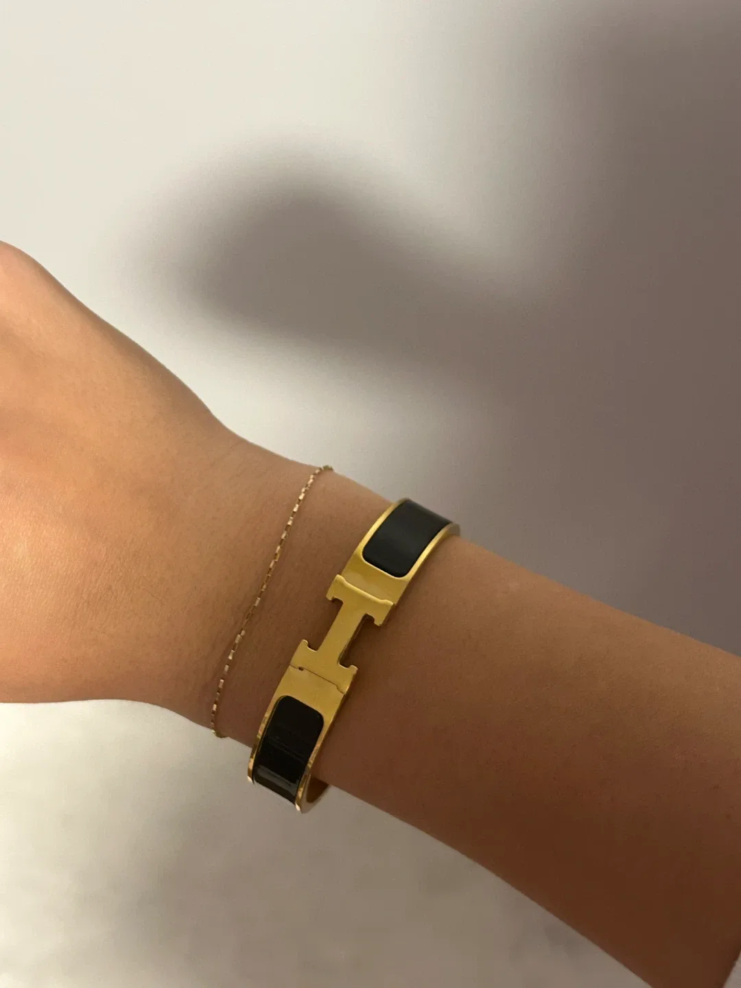 Hermès Clic Bracelet Gold & Black