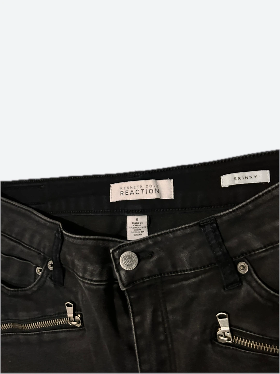 Kenneth Cole Reaction Black Skinny Jeans - Size 6 - photo 3