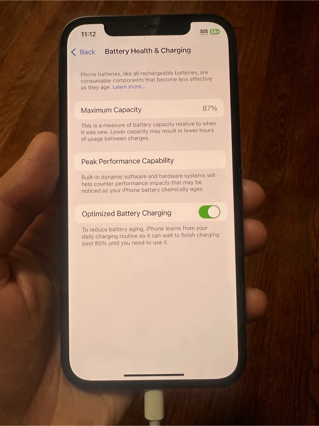 iPhone 12 Black - 87% Battery Health image indicator(3)