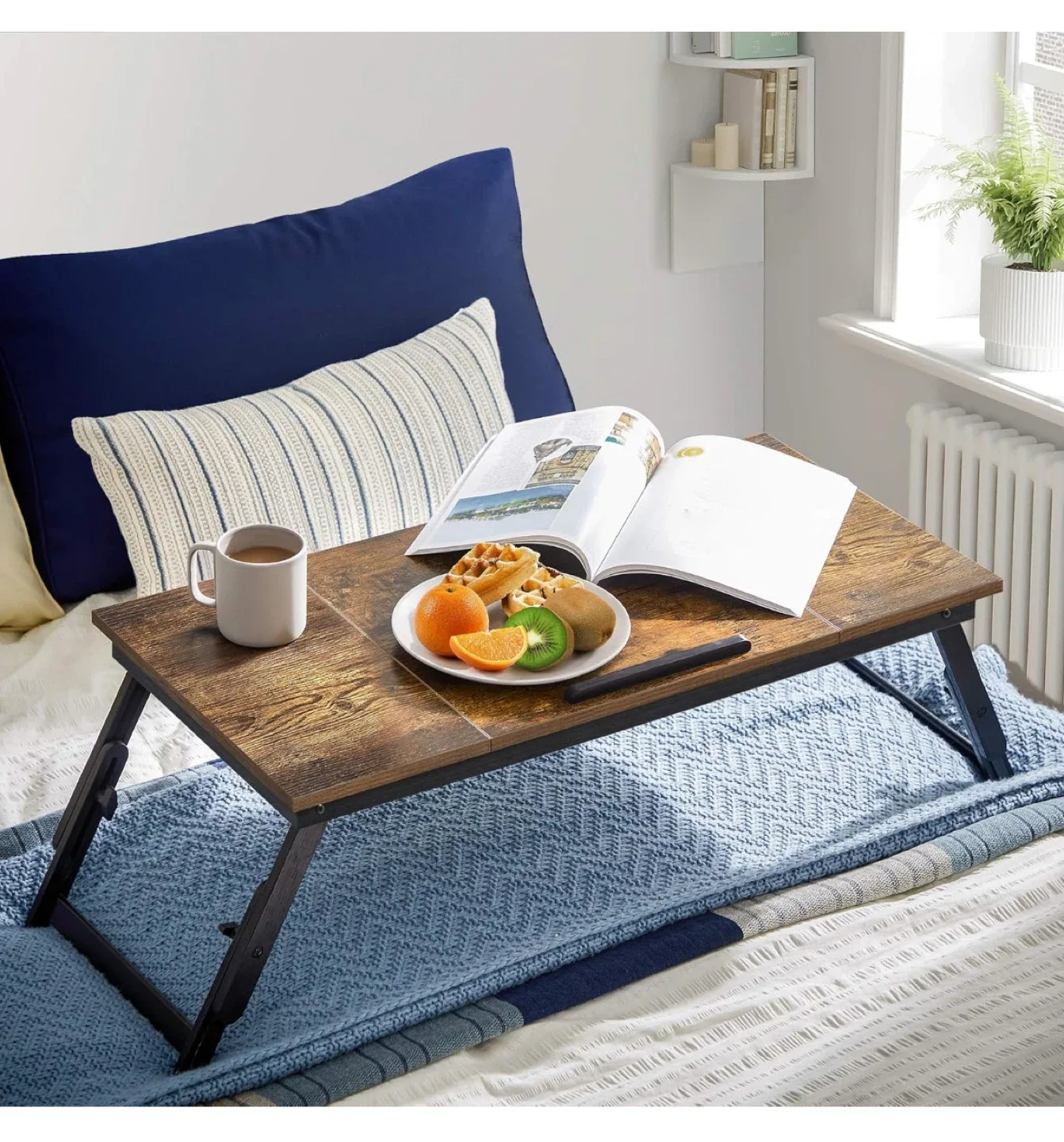 Foldable Adjustable Laptop Bed Desk image indicator(8)