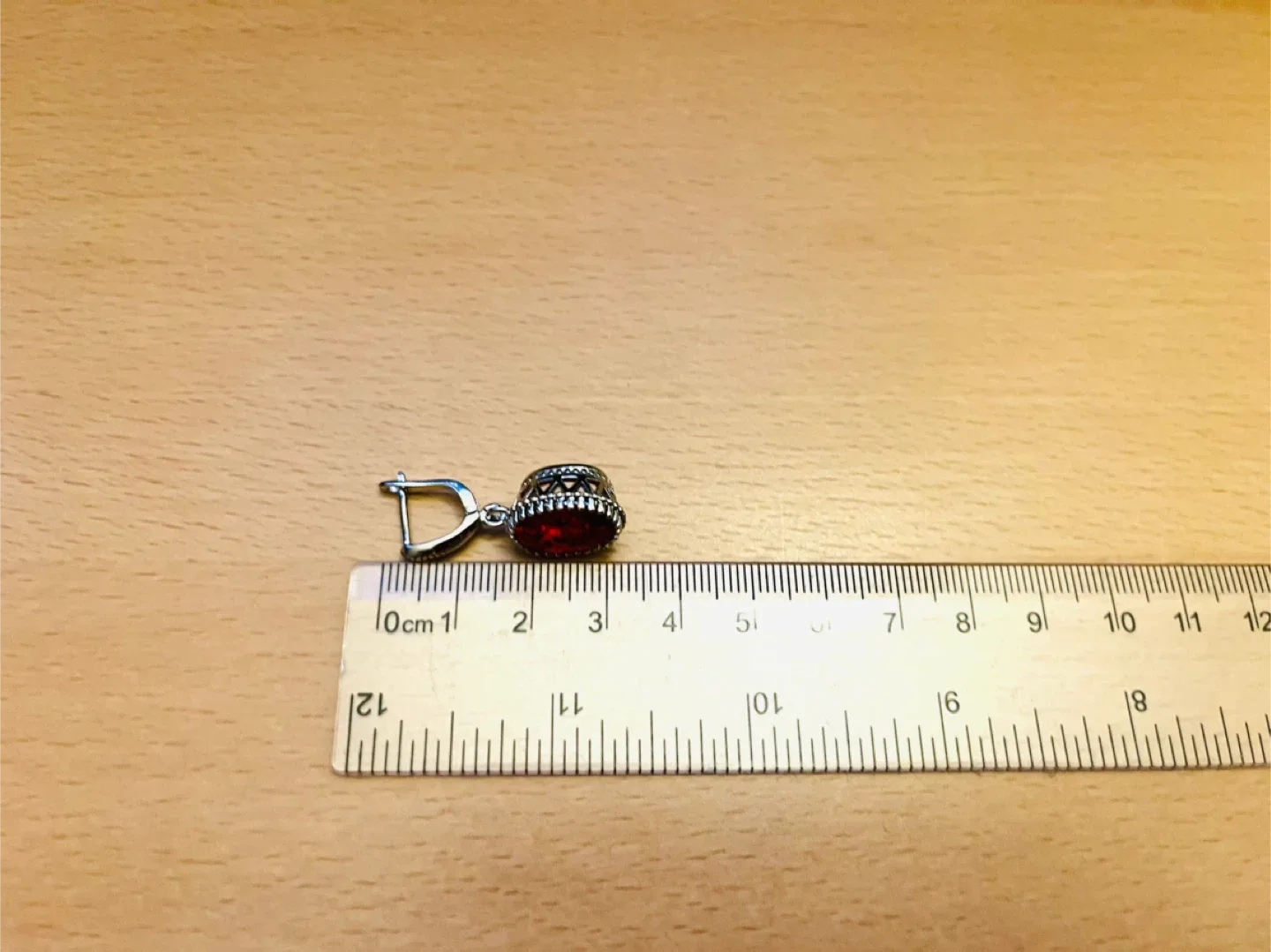 Red zircon Stone Jewellery Set - Ring Size 8 image indicator(7)