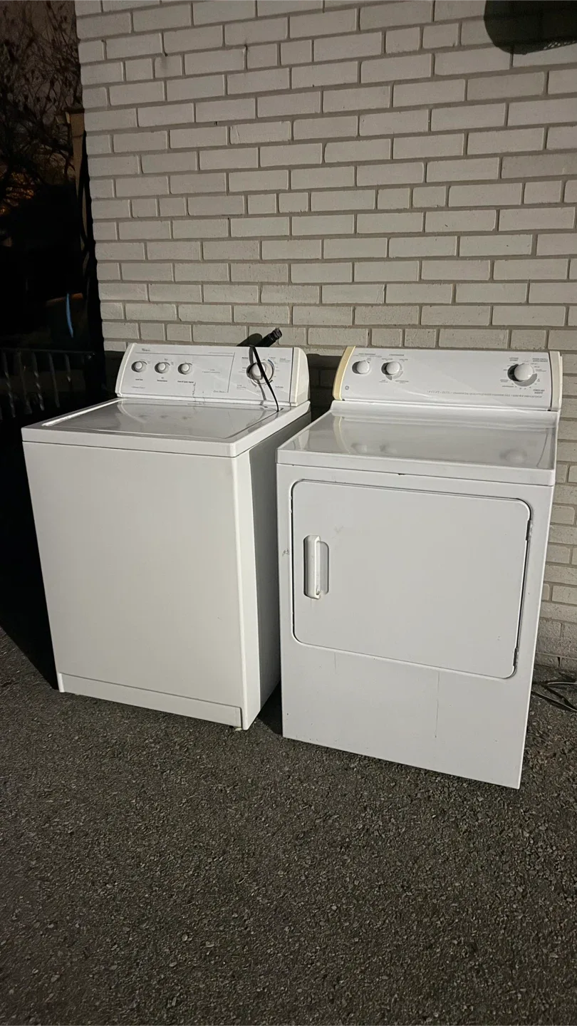 Washer and Dryer Set - White