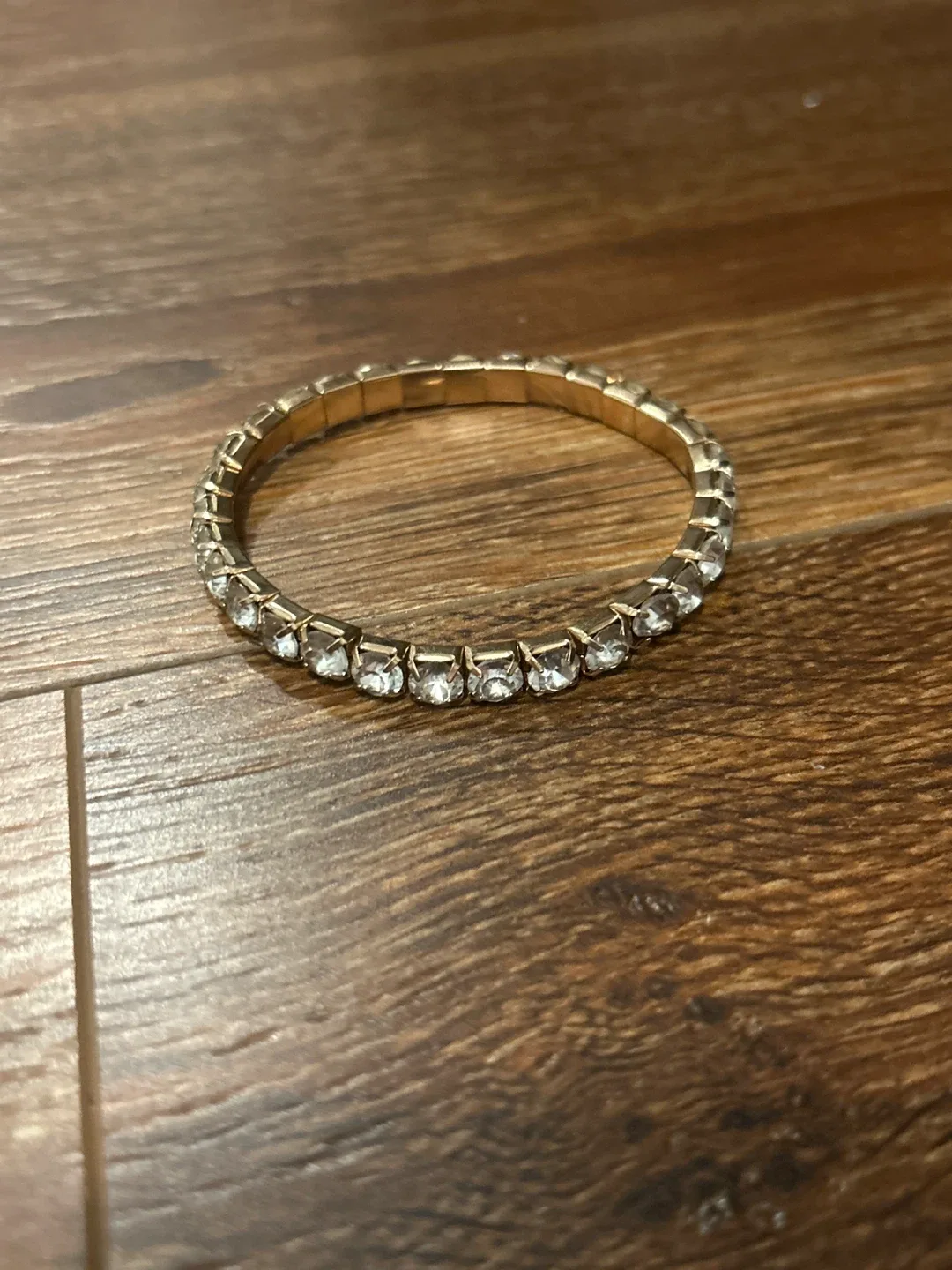 Gold-tone Rhinestone Bracelet